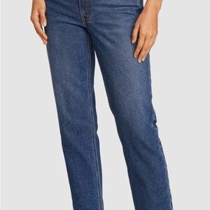 Eddie Bauer Women's Straight Leg Jeans in Deep Blue